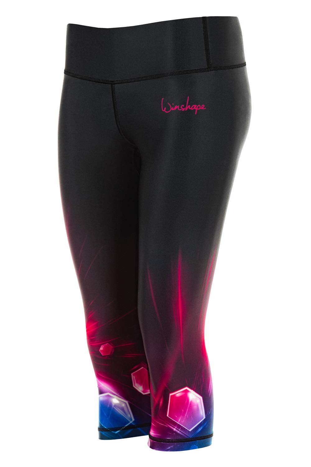 Damskie legginsy Winshape z okrągłym dekoltem i jogą