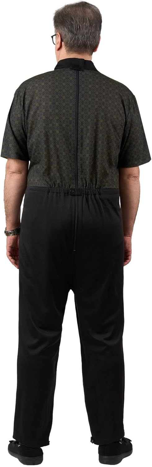 Ovidis Daytime Dementia Clothing - Alzheimers Anti-Strip Jumpsuit - Onesie for Elderly Men - Charly - Image 2