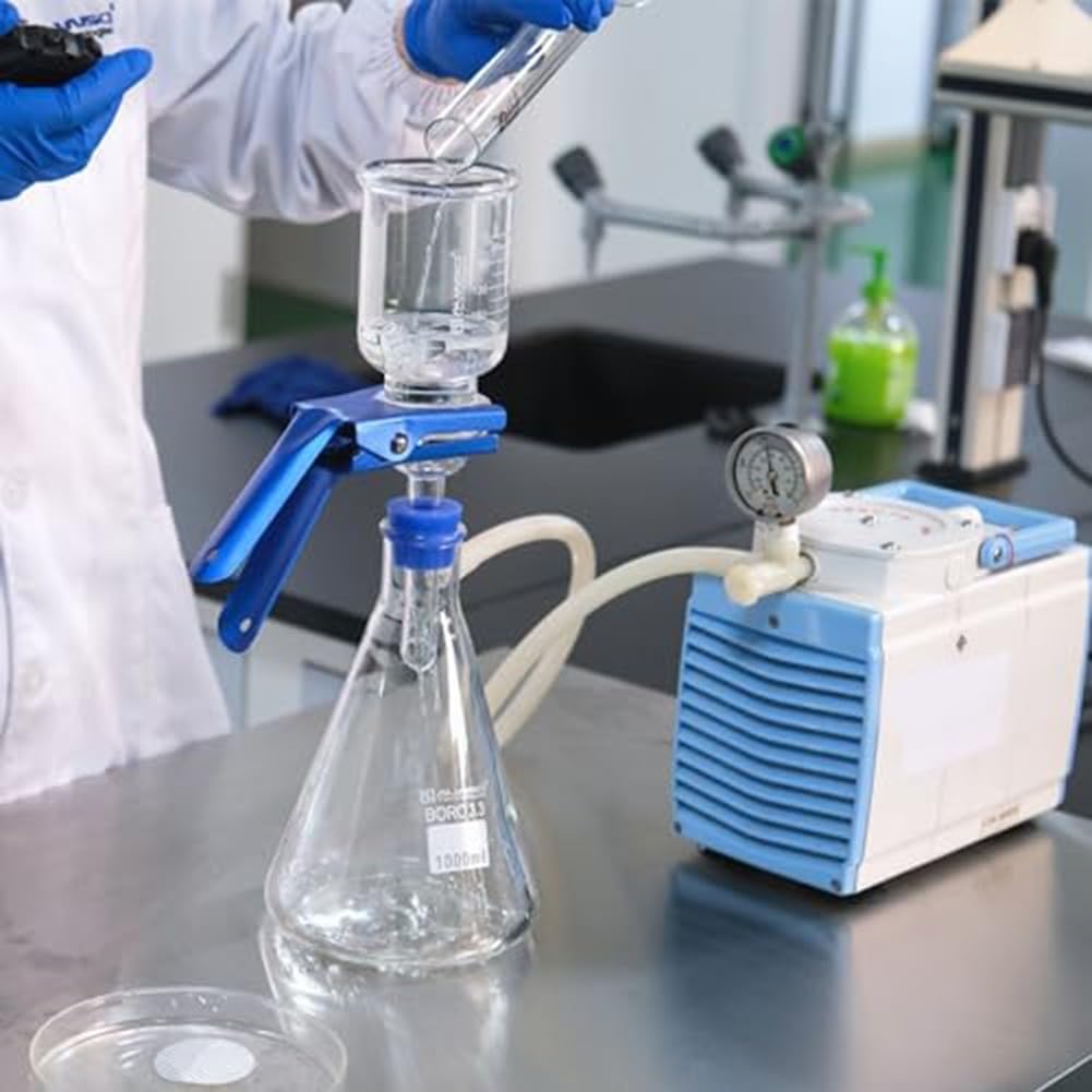 1 ensemble d'appareils de filtration en verre, kit de filtration sous vide en verre borosilicate avec flacon filtrant et entonnoir gradué (1000 ml)