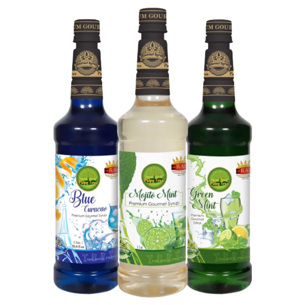 See full amazon price history chart for RAJ SPECIAL JEERA Premium Gourmet Liquid Syrup Mocktail Mixer Syrup Combo Blue Curacao & Green Mint & Mojito Mint Combo Pack (500Mlx3) RAJ SPECIAL JEERA Premium Gourmet Liquid Syrup Mocktail Mixer Syrup Combo Blue Curacao & Green Mint & Mojito Mint Combo Pack (500Mlx3) (B0CCL2VL8M) Amazon Price History, Amazon Price Tracker