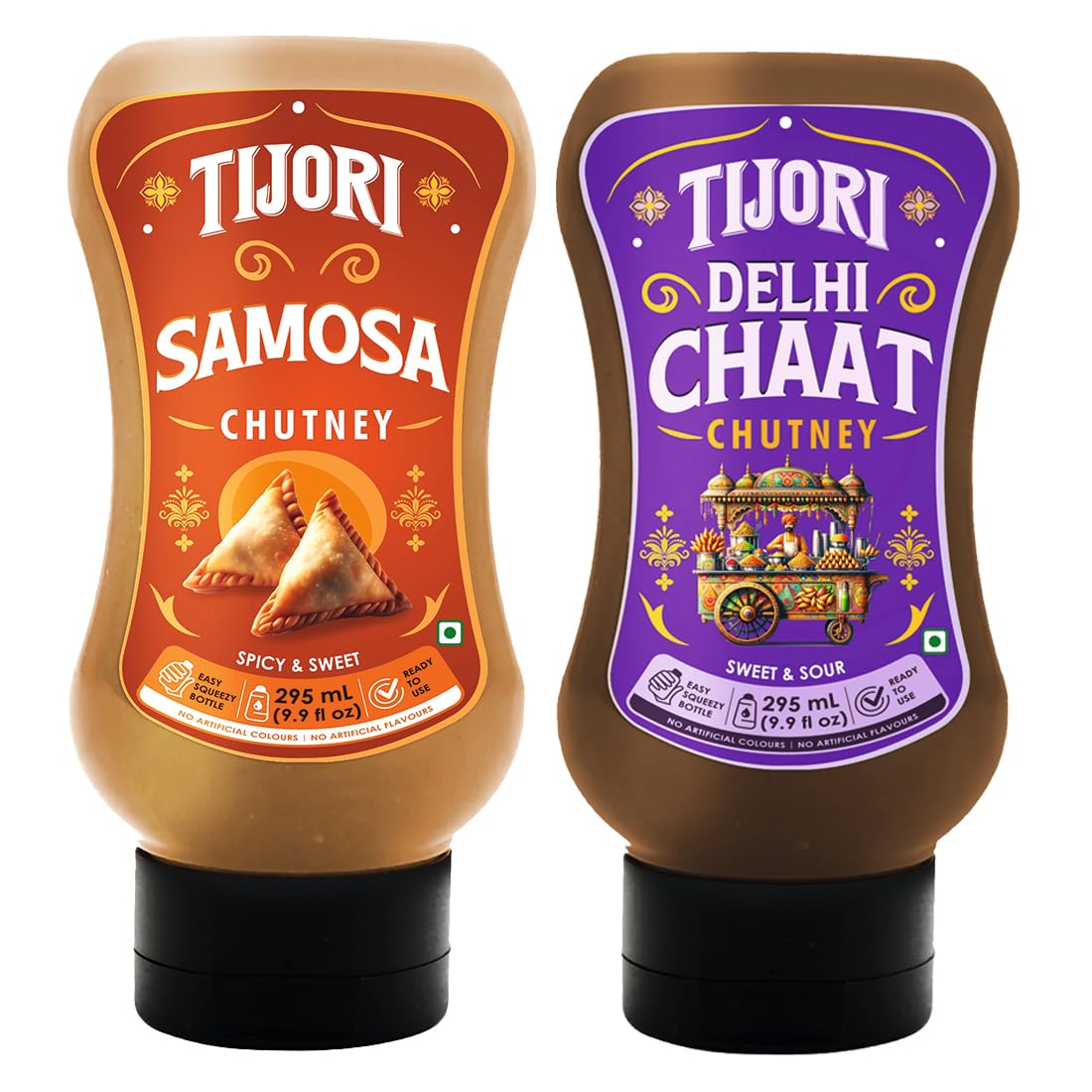 Tijori Samosa Chutney and Delhi Chaat Chutney - Combo Pack of 2 x 295 ml Each (B0D48TLLY6) Amazon Price History, Amazon Price Tracker