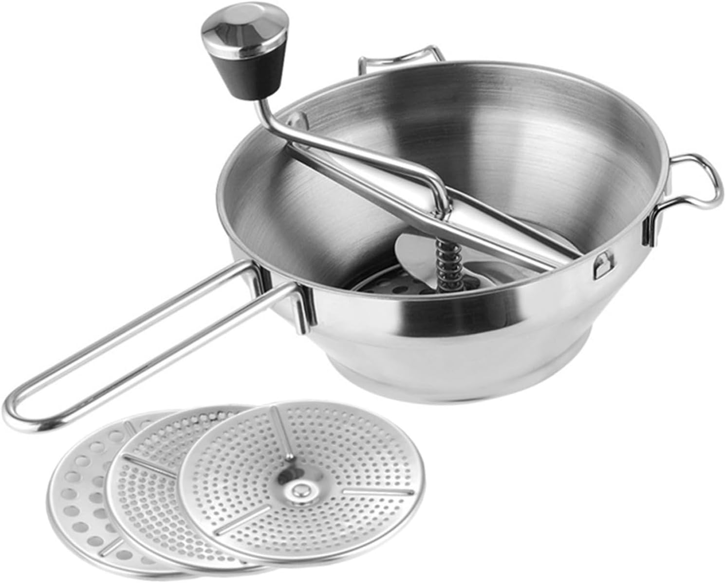 MAGICLULU Stainless Steel Potato Masher and Sweet Potato Mincer Manual Vegetable Press Kitchen Gadget for Fruit and Cooking Tool