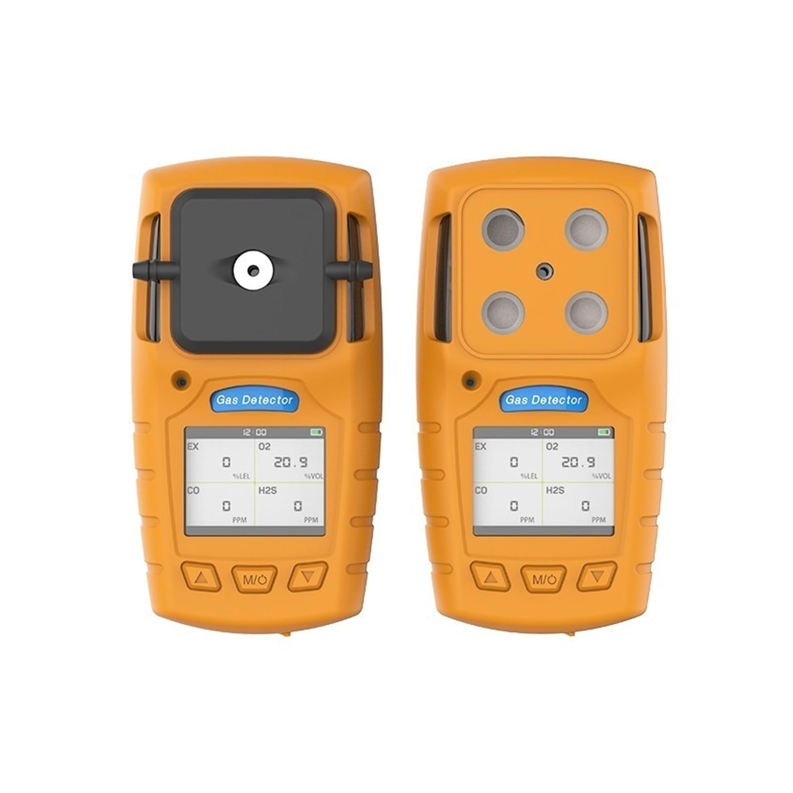 Portable Multi-Gas Detector with IP64 Protection Vibration/Sound/Light Alarm Rechargeable Battery for Industrial Inspection(H2S:0-100ppm)
