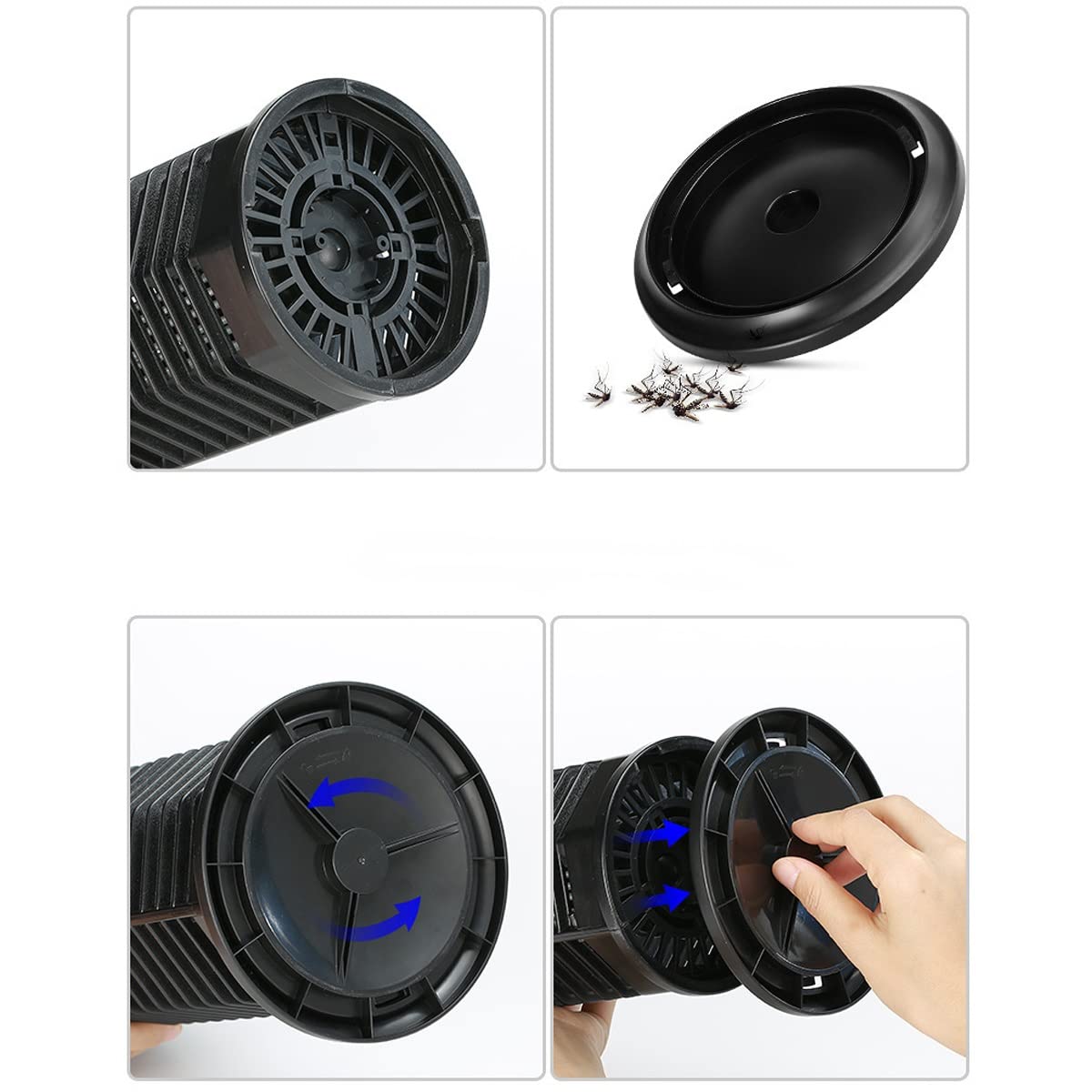 Lampe Anti-moustiques électrique, piège à moustiques photocatalytique, piège à Insectes pour l'intérieur et l'extérieur, Lampe Anti-moustiques pour terrasse, Jardin, Maison