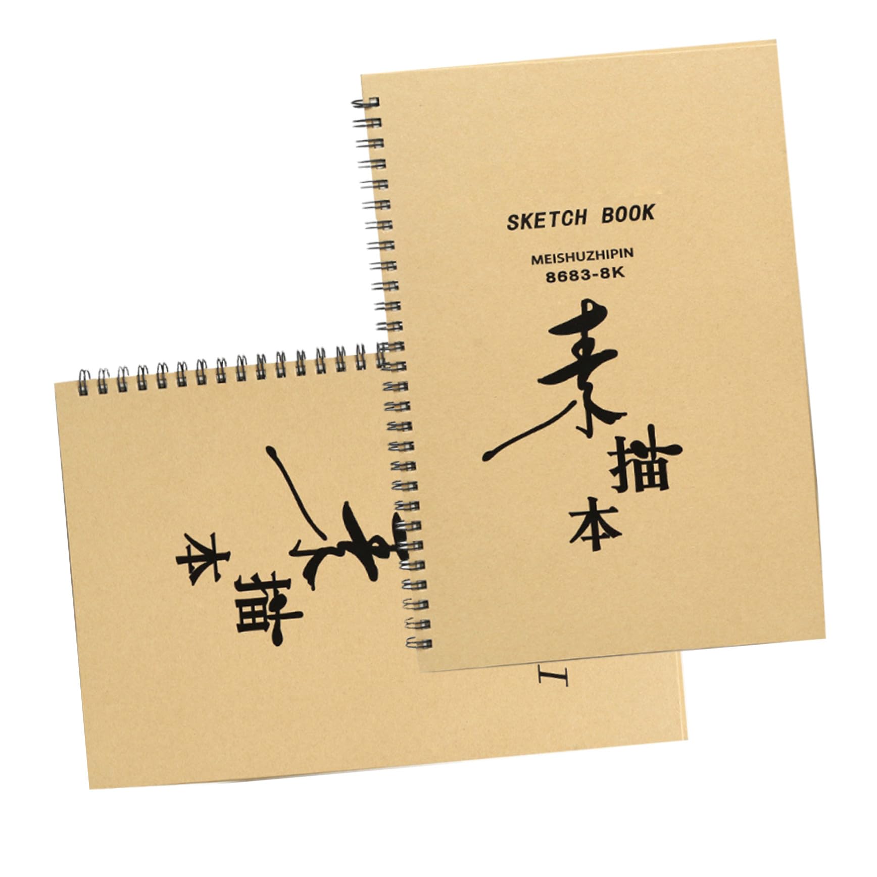 Carnets de croquis Lurrose en lot de 2 cahiers de dessin vierges pour peinture et art DIY