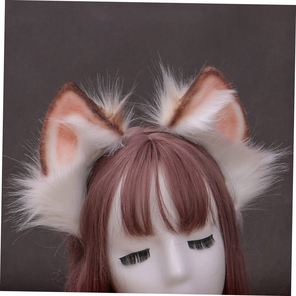 Beavorty 3pièces Bandeau Peluche Oreilles De Renard Pour Cosplay Et Fête Accessoire Original Et Élégant Pour Femmes Et Filles