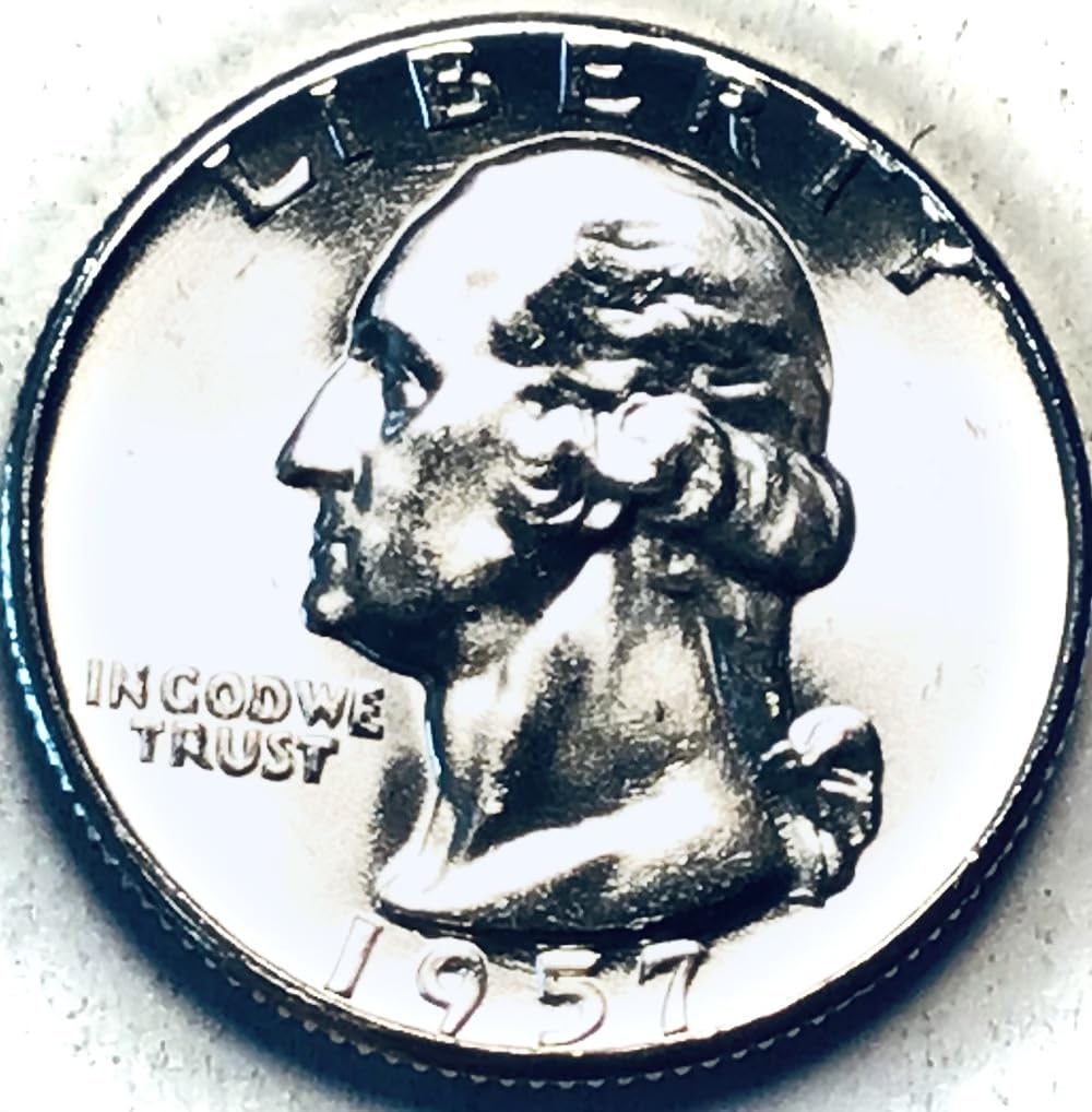 1957 P Washington Silver GEM BU MS Quarter Mint State