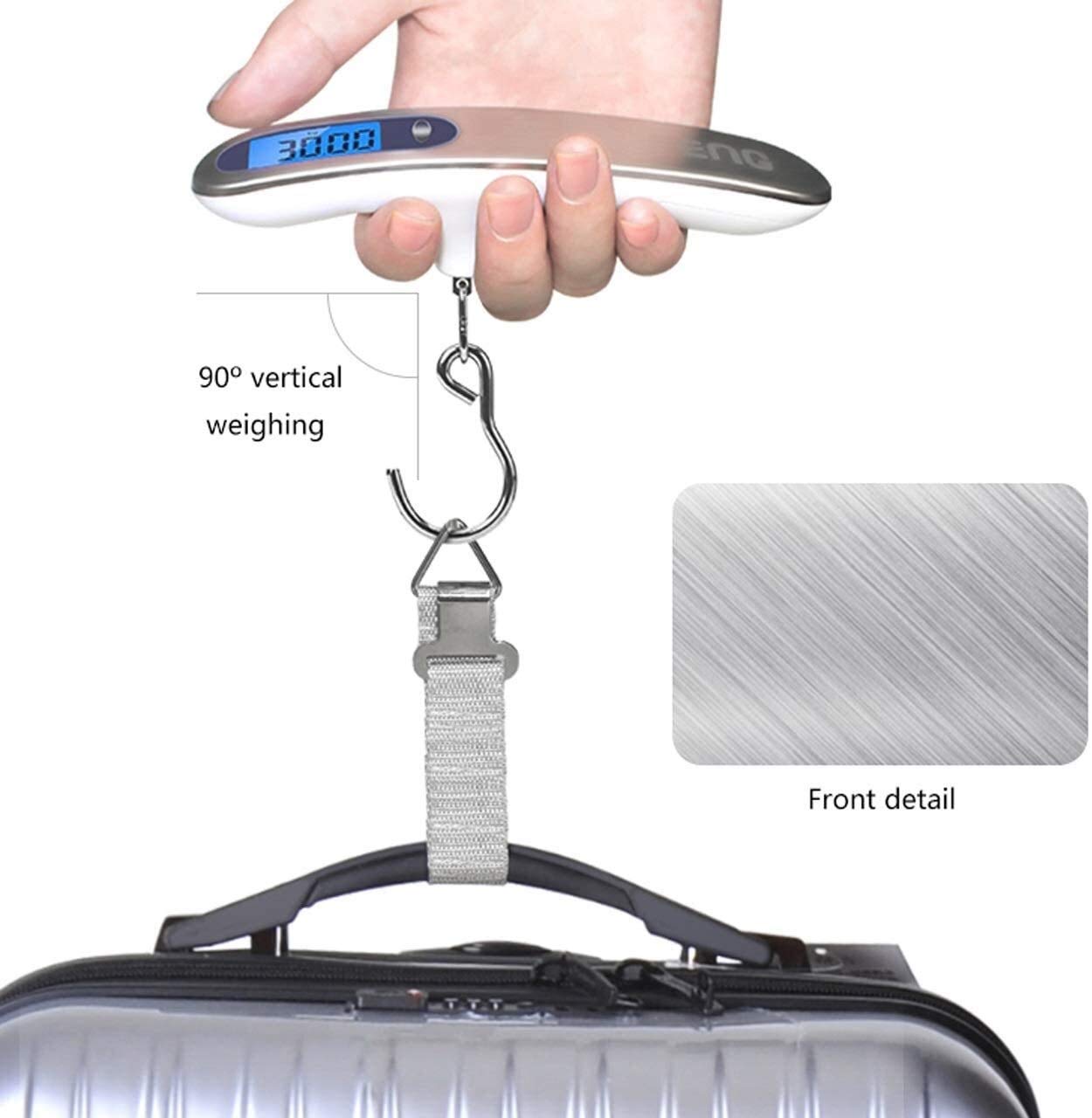 High Precision Portable Electronic Luggage Scale Spring Balance 50KG Weighing