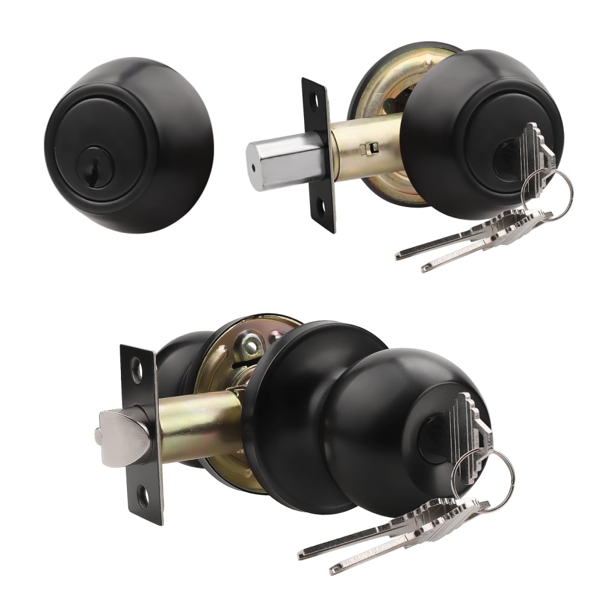 Stainless Steel Door Knobs - Keyed Alike Locks -17