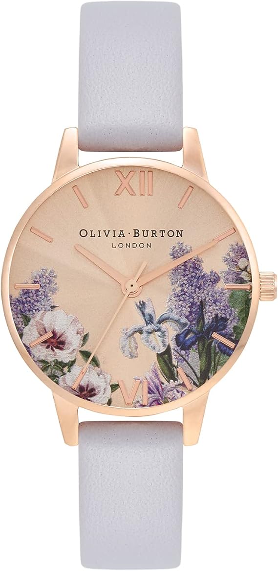 Amazon 正規代理店 Olivia Burton オリビアバートン 時計 腕時計 レディース Ob16fs106 シークレット ガーデン ミディ パルマバイオレット ローズゴールド レディース腕時計 腕時計 通販