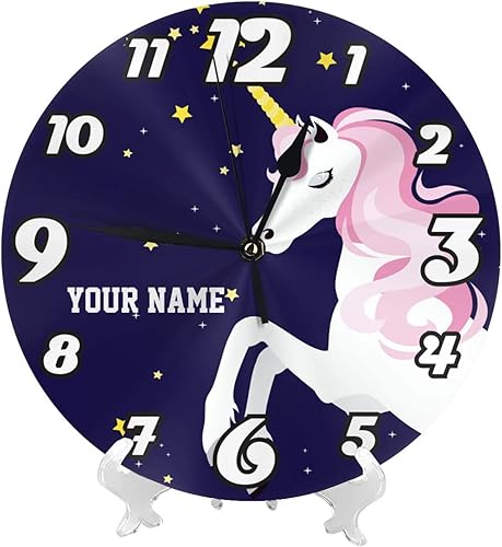 Vista 9 de Reloj de pared de llama de béisbol personalizado para habitación de niños, reloj de pared personalizado con nombre de niño, regalo de cumpleaños