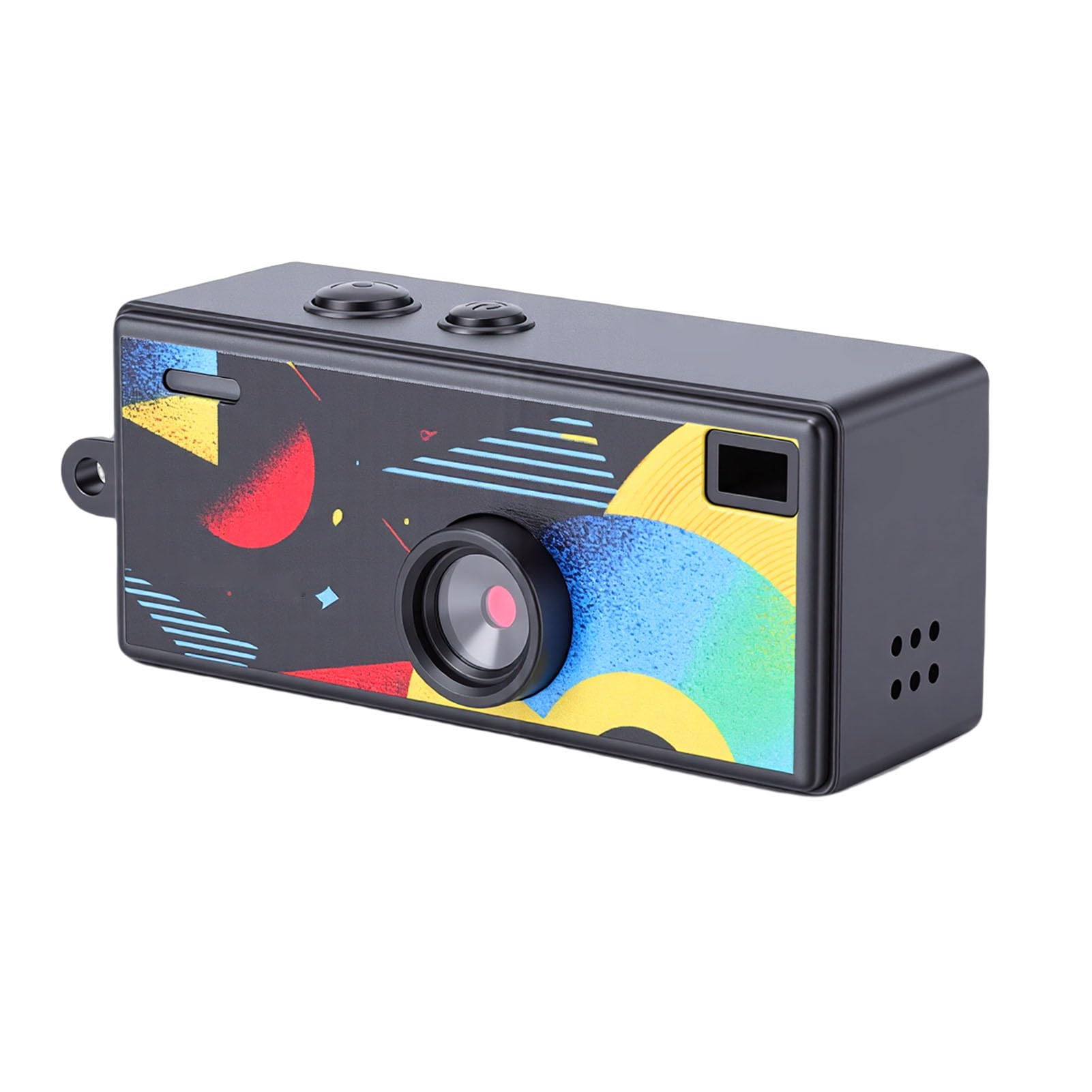 Keenso 1080P Video Recording Camera Mini Camcorder Pocket Video Camera with 0.96 Inch Display, Neck Chain for Life Documentation Festival Celebrations (Black)-image-45