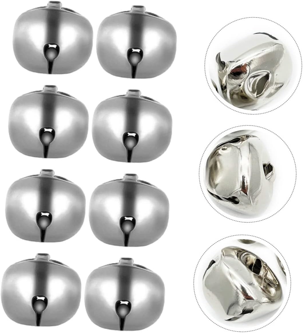 Angoily 60pcs Multi-Function Small Bells Decorative Craft Bells for Christmas Tree and Projects for Festive Decorations and Wrapping