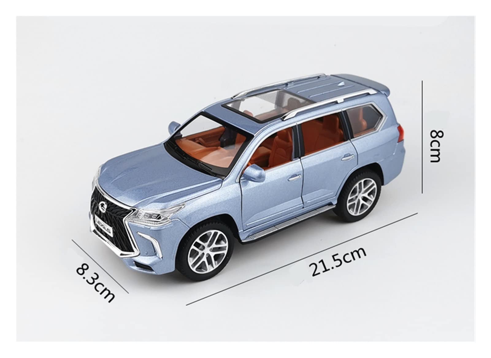 レクサス LX570 1/24 ホワイト 1:24 Scale Diecast Car Model Lexus LX570 SUV Pull Back Toy