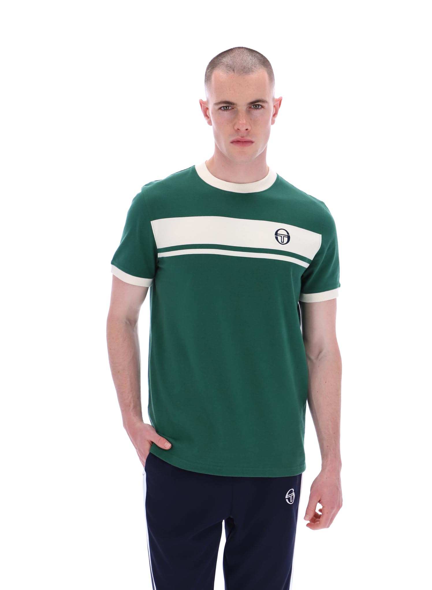 Sergio Tacchini Mens Master Evergreen T-Shirt M