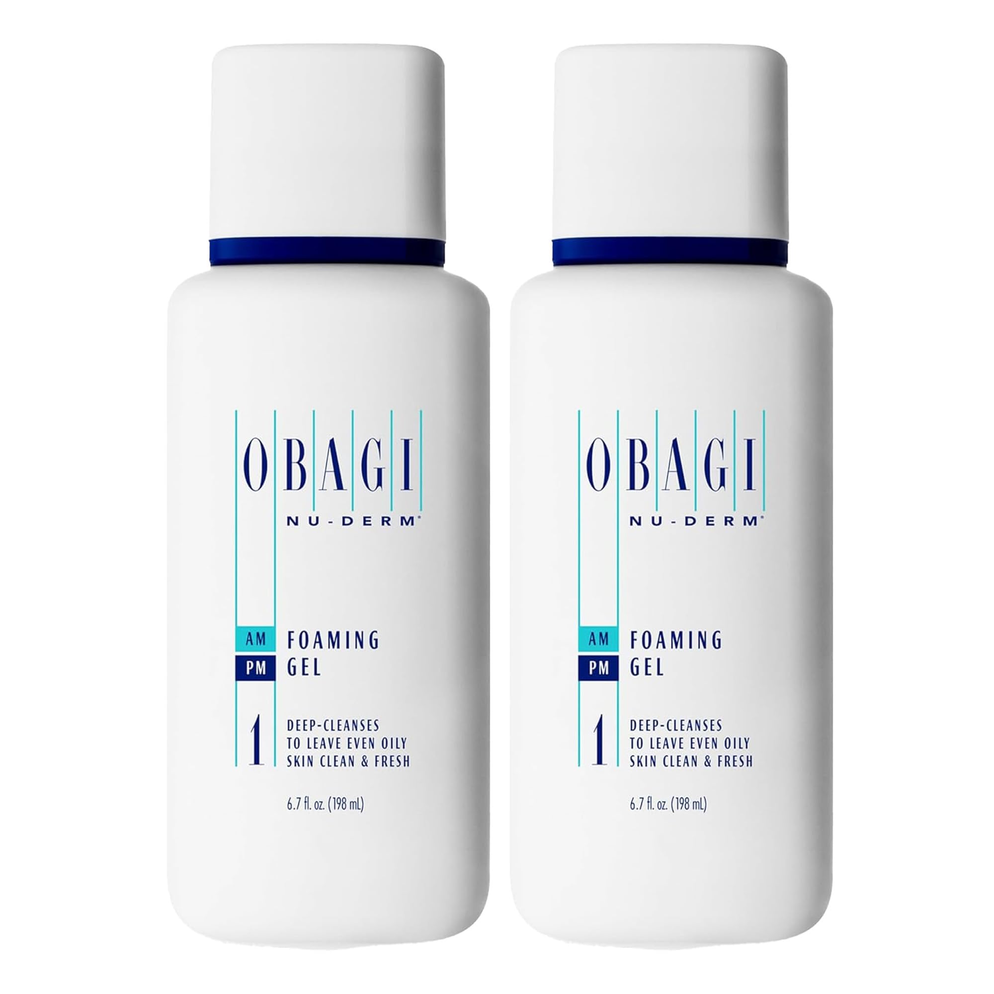 ObagiNu-Derm Foaming Gel for Face – Hydrating Cleanser With Aloe Vera – Deep-Cleansing Foaming Facial Cleanser – For Normal to Oily Skin Types