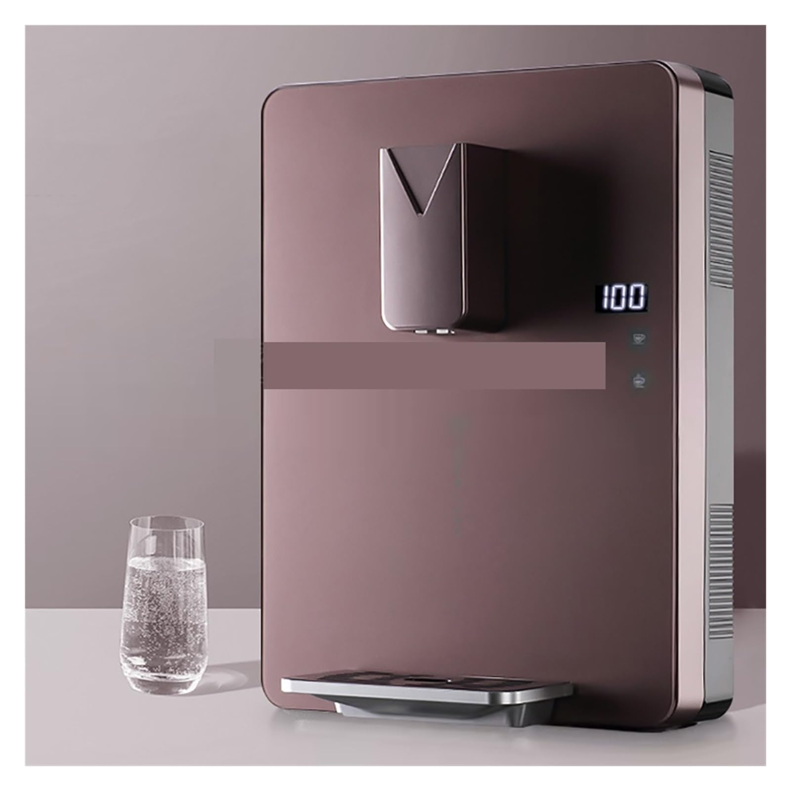 Distributore di Acqua Calda Istantaneo 2200W Distributore di Acqua Elettrico a Parete Scaldabagno Fontanella Distributore di Acqua Istantanea 25L/H Temperatura Regolabile con Filtrazione Premium (Vers
