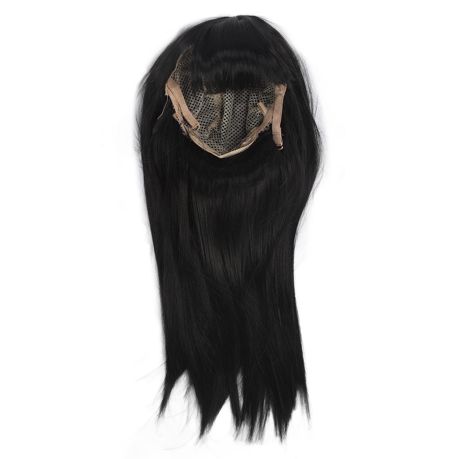 Long Noir, en Particulier la Perruque avec des Cheveux de Remplacement de Cheveux pour les Filles Pleines de Topper Pendant 3-8 Ans, Qui Conviennent aux Fêtes D'activités D'Halloween