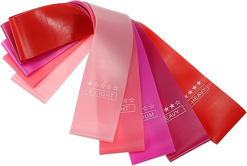 PATIKIL Juego de bandas de resistencia, bandas elásticas de entrenamiento con 5 niveles de resistencia para gimnasio