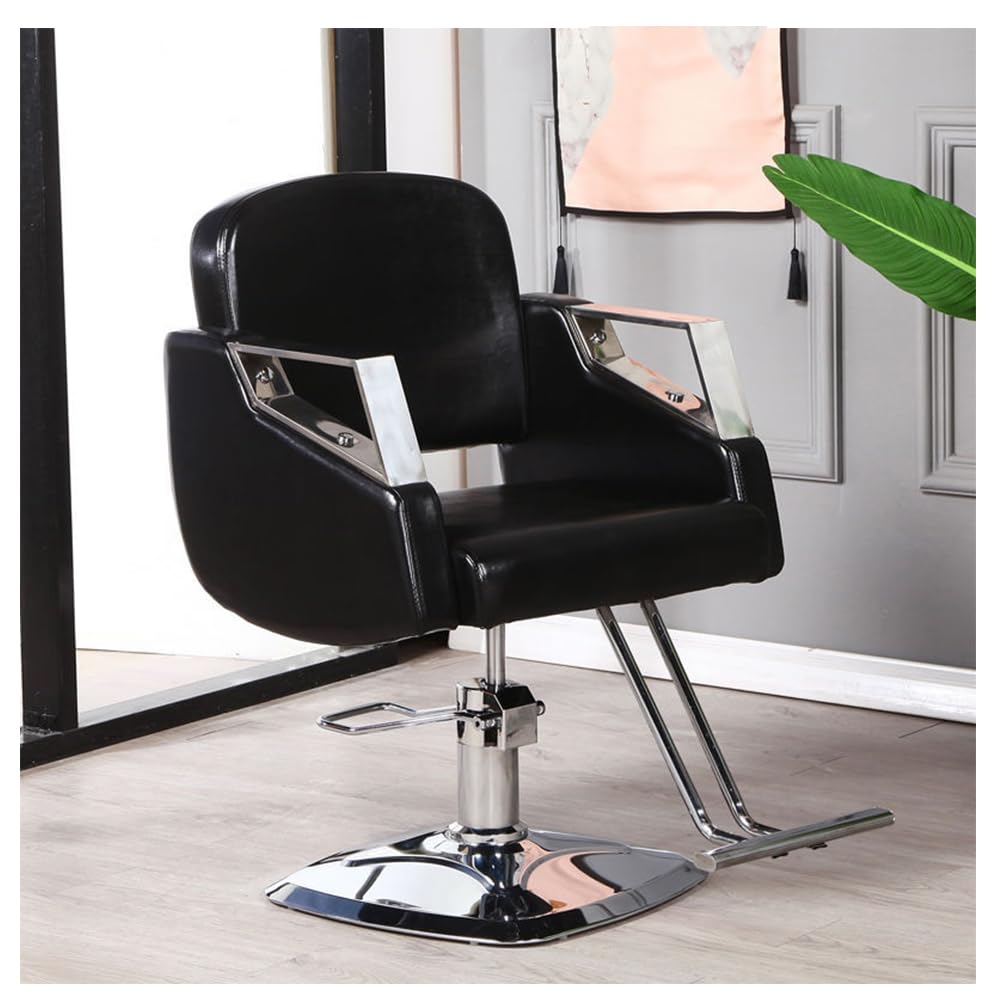 OZBMA Barber Stylist, Styling Heavy Duty Hydraulic Pump, 360° Swivel Hair Salon Chair with Footrest for Beauty Spa Shampoo, Max Load Weight 330 Lbs,D (A)