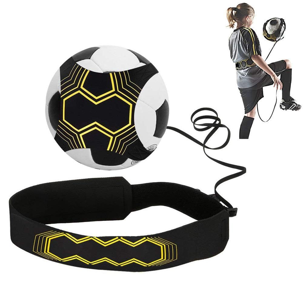 Football Kick Trainer- Football Training Equipment, Soccer Solo Skill Practice Training Aid, Training Aid Football Skills Improvement for Kids Adults, 1Pack, 52B07RXPFKP1