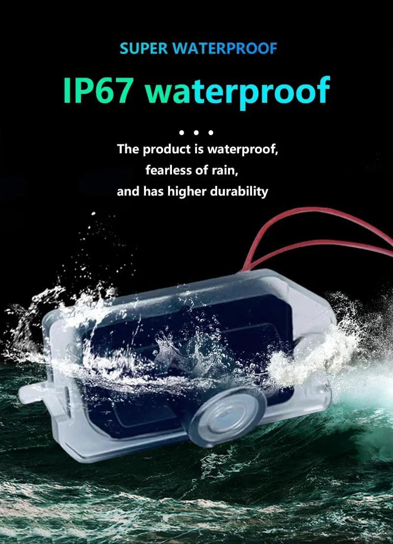 Side Mirror LED Puddle Light with Logo Projector for Mercedes-Benz C-Class W205 E-Class W213 S-Class W222 A-Class W177 CLS C257 V-Class W447 GLC X253, 2-Pack (Star + Lettering)