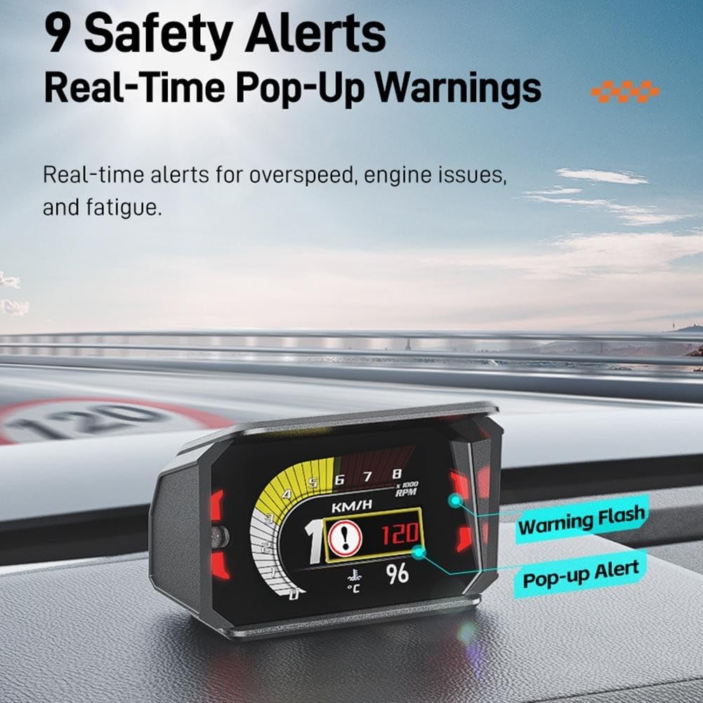 ABS PC Head Up Display HUD para salpicadero (inglés)