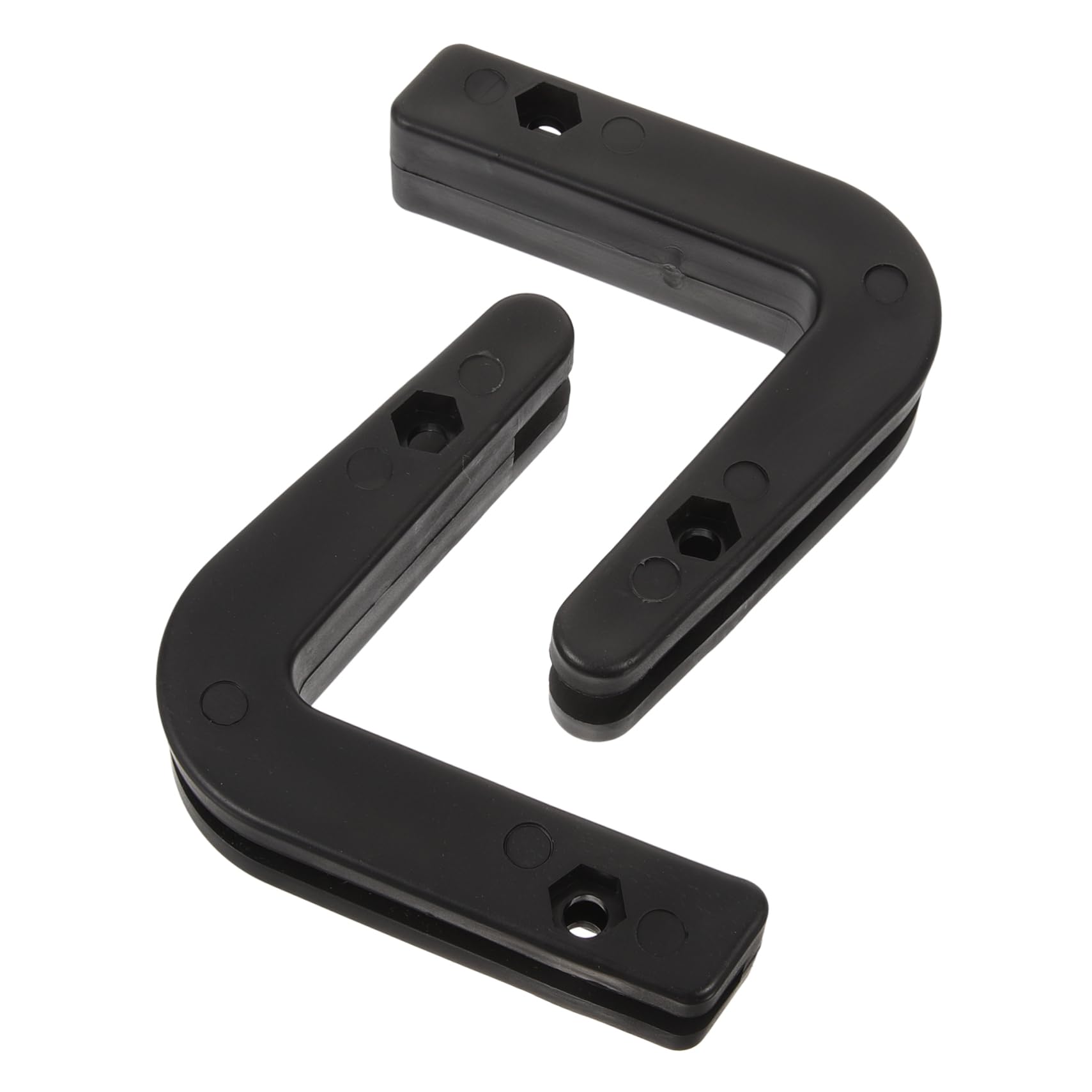 BRIGHTFUFU 2pcs Wall Mounted Barbell Rack Durable Barbell Storage Hanger for Home Smooth Finish for Fixed Coated Dumbbell Rods Space Saving Design