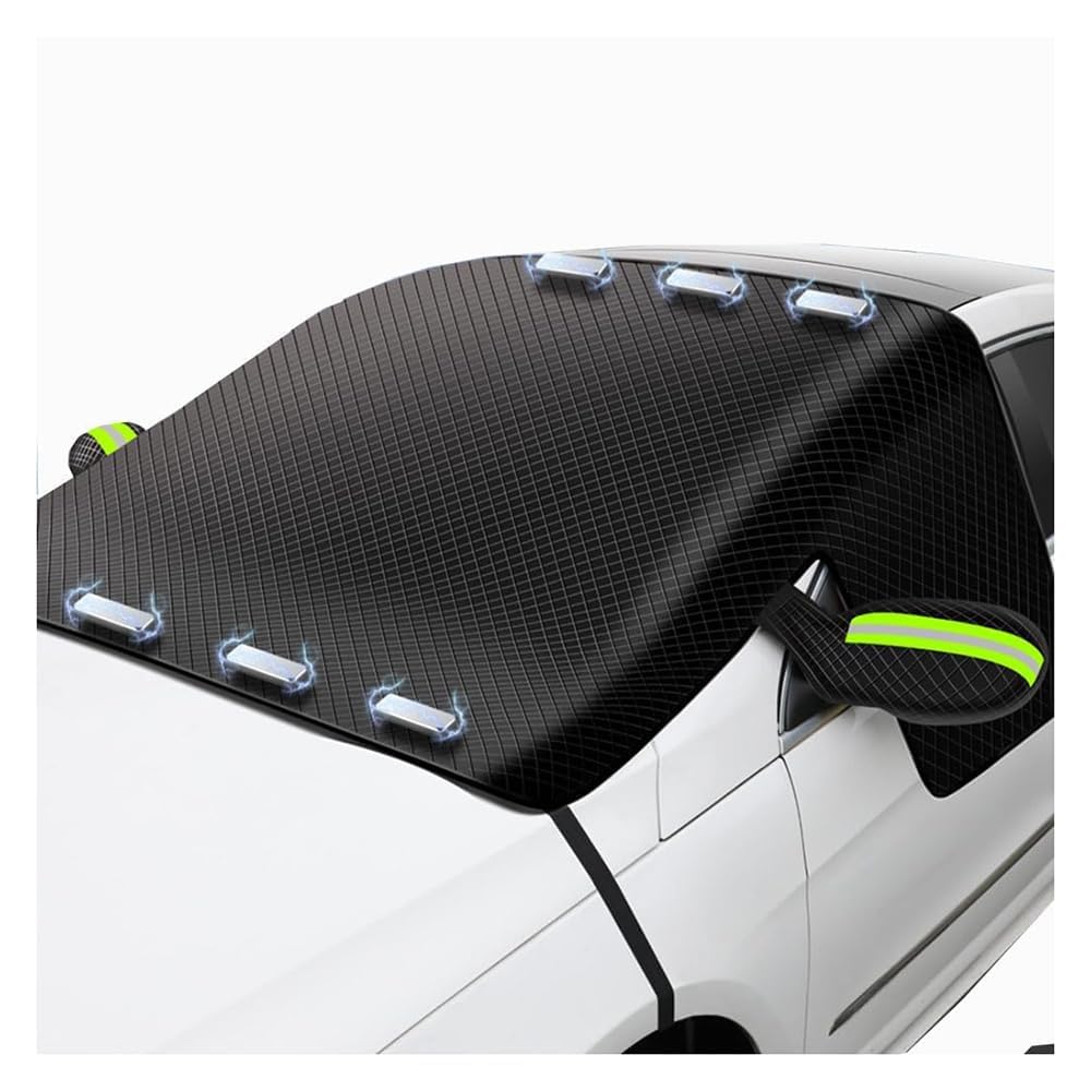 Car Windscreen Cover for Renault Duster 4WD 2015-2023 Magnetic Snow Cover Windshield Cover with Side Wing Mirror Cover for Cars A(Normal/A)