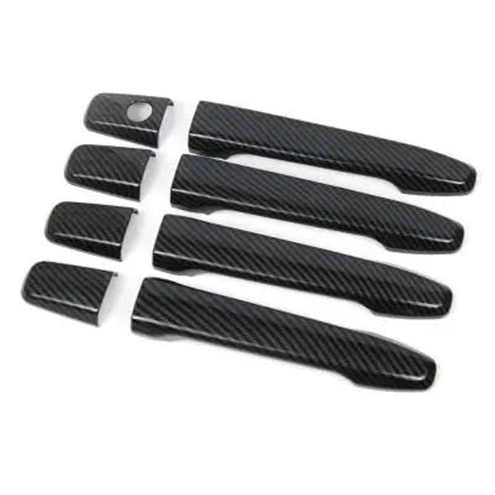 PIWINE Handle Sticker for Mitsubishi for Outlander for Lancer for ASX 2008-2020 Car Door Handle Bowl Cover Sticker Styling Accessories(Handle 0 Button)