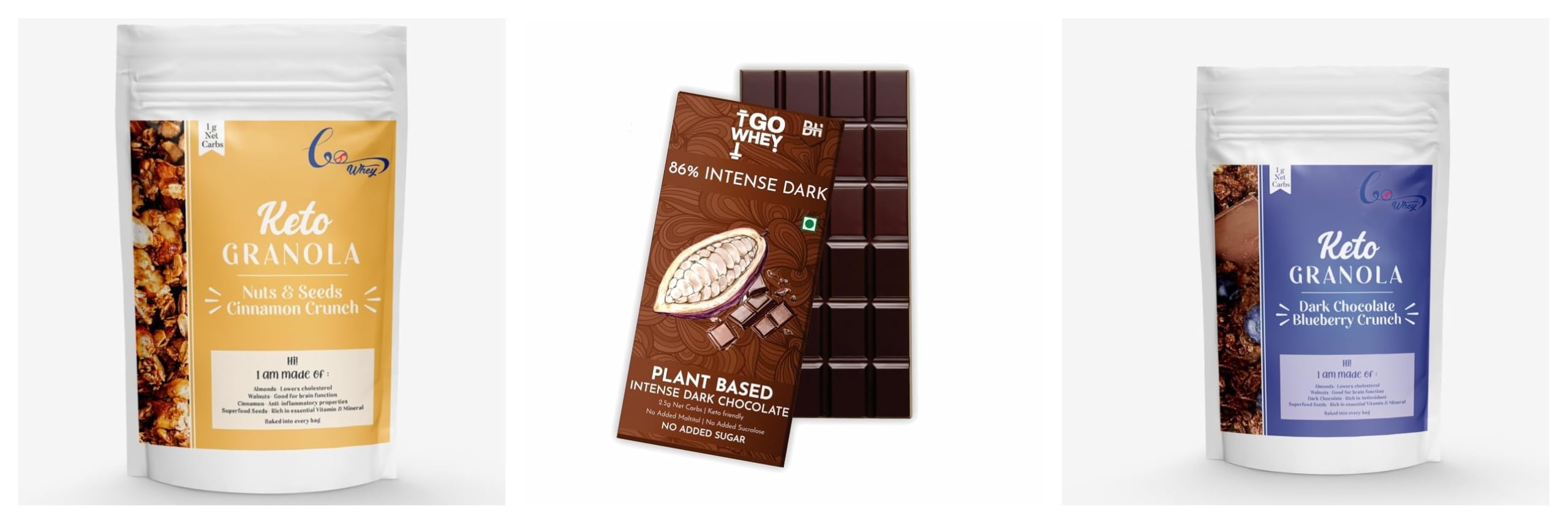 GoWhey Protein Bar Combo Pack - CinnamonIntense Chocolate Blueberry Cr. | High Protein Snack Bar | No Added Preservatives | On-the-Go Nutrition | Healthy Anytime Snack | Suitable for Fitness Enthusi-image-18