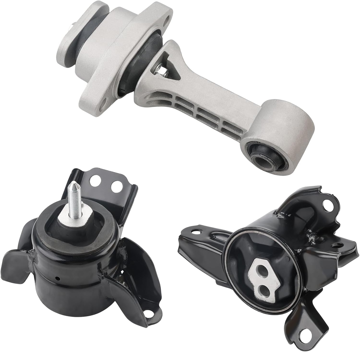 JDMON 3Pcs Engine Motor Transmission Mount Replacement for 2014-2019 Kia Soul 1.6L 2.0L Auto Trans Compatible with A71067, A71065, A71093, A71020, A71037