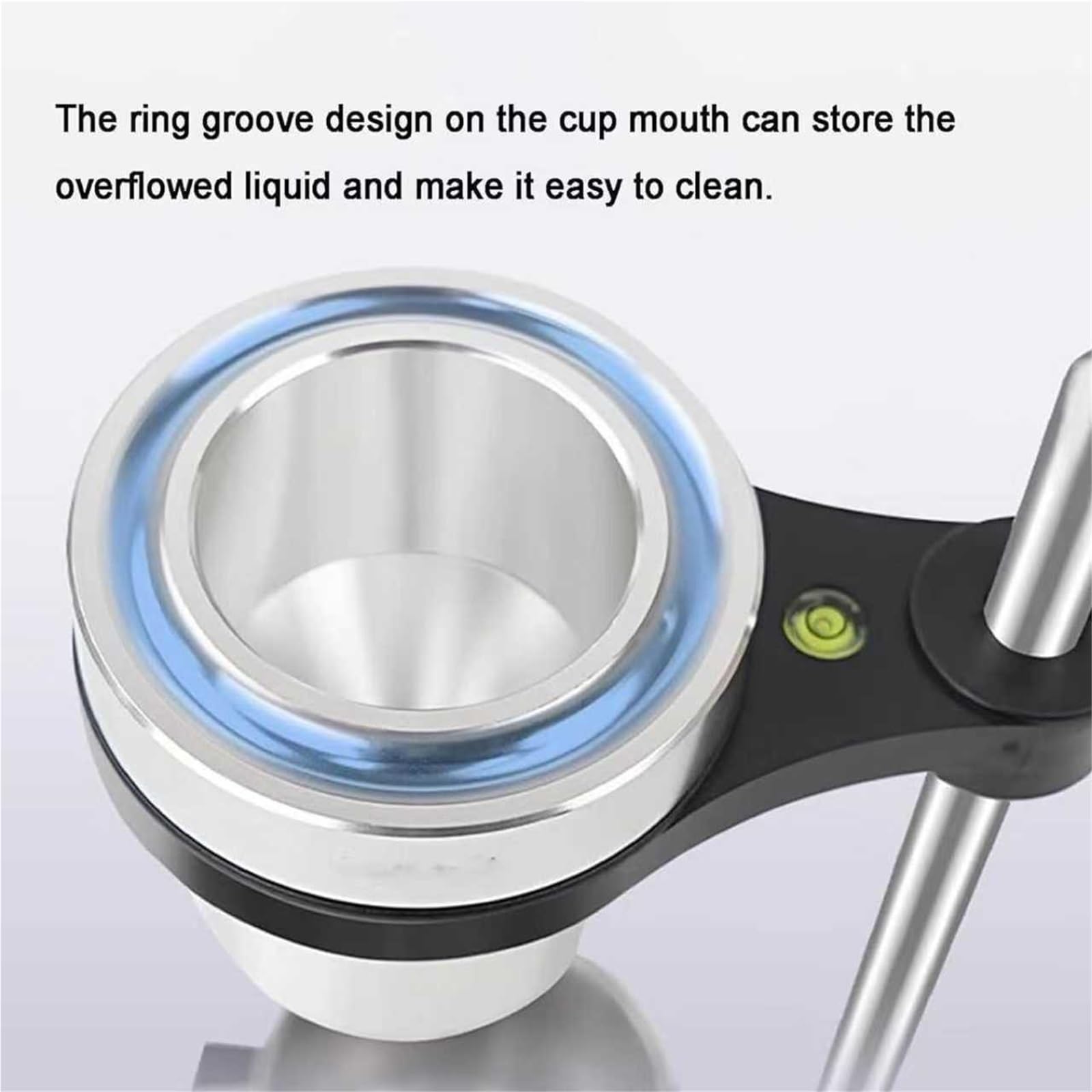 Vaso de viscosidad para pruebas de pintura y aceite, capacidad de 100 ml, rango de medición 91-326 cst, diámetro de agujero de 5 mm, soporte de altura ajustable, ideal para salsas y miel