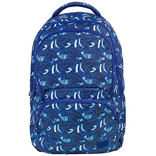 Milan Waves Mochila Escolar  46 cm  Multicolor