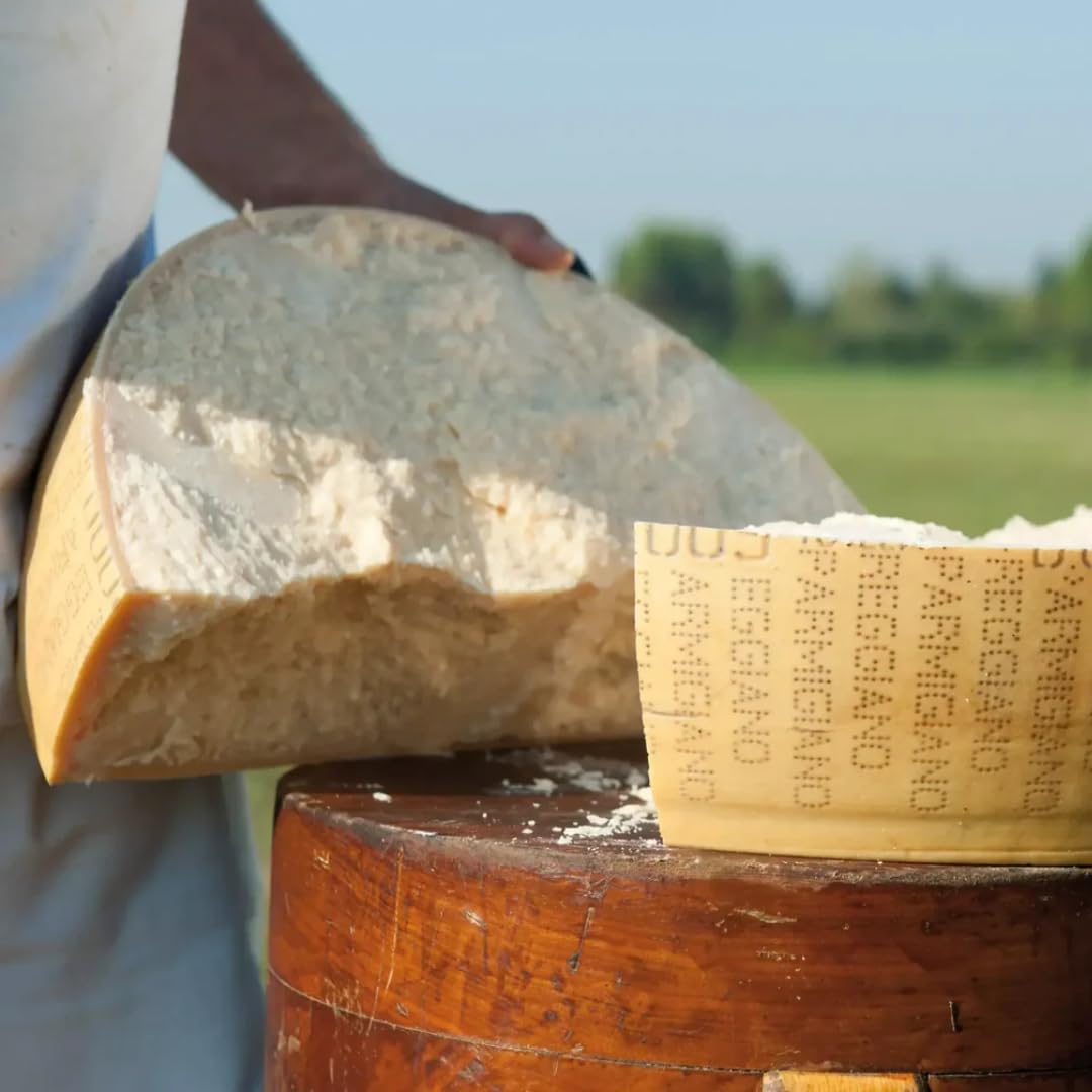 Parmigiano Reggiano Aop de l'agriculture biologique 60 mois 2 Punte da 500 gr Emballé à la main