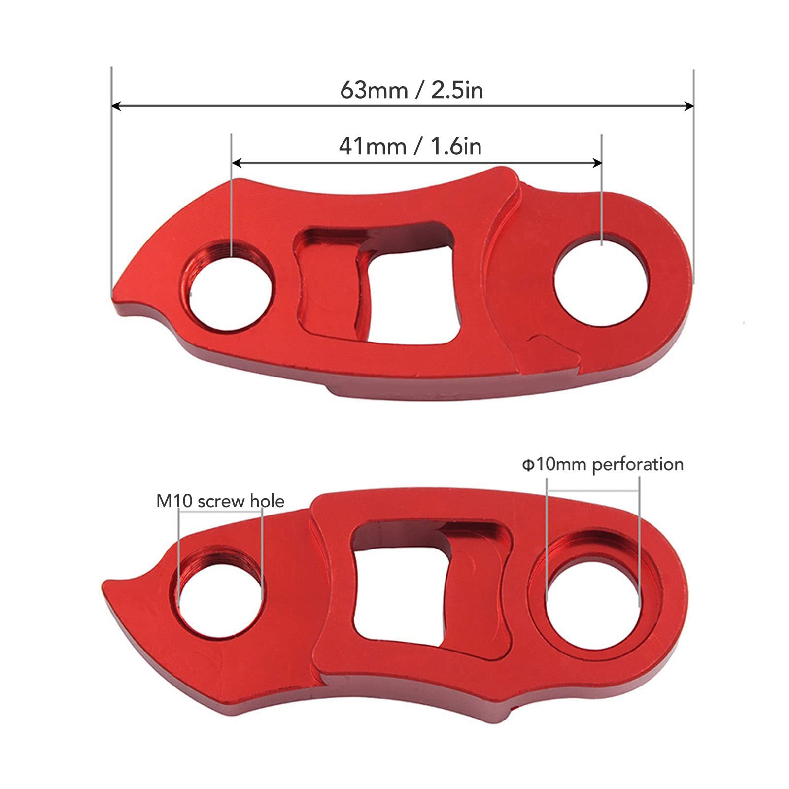 Estensione Gancio Deragliatore Per Bici - Prolunga Per Cassette 36T-56T, In Lega Alluminio, Aumenta Capacità Arrampicata - Foto 6