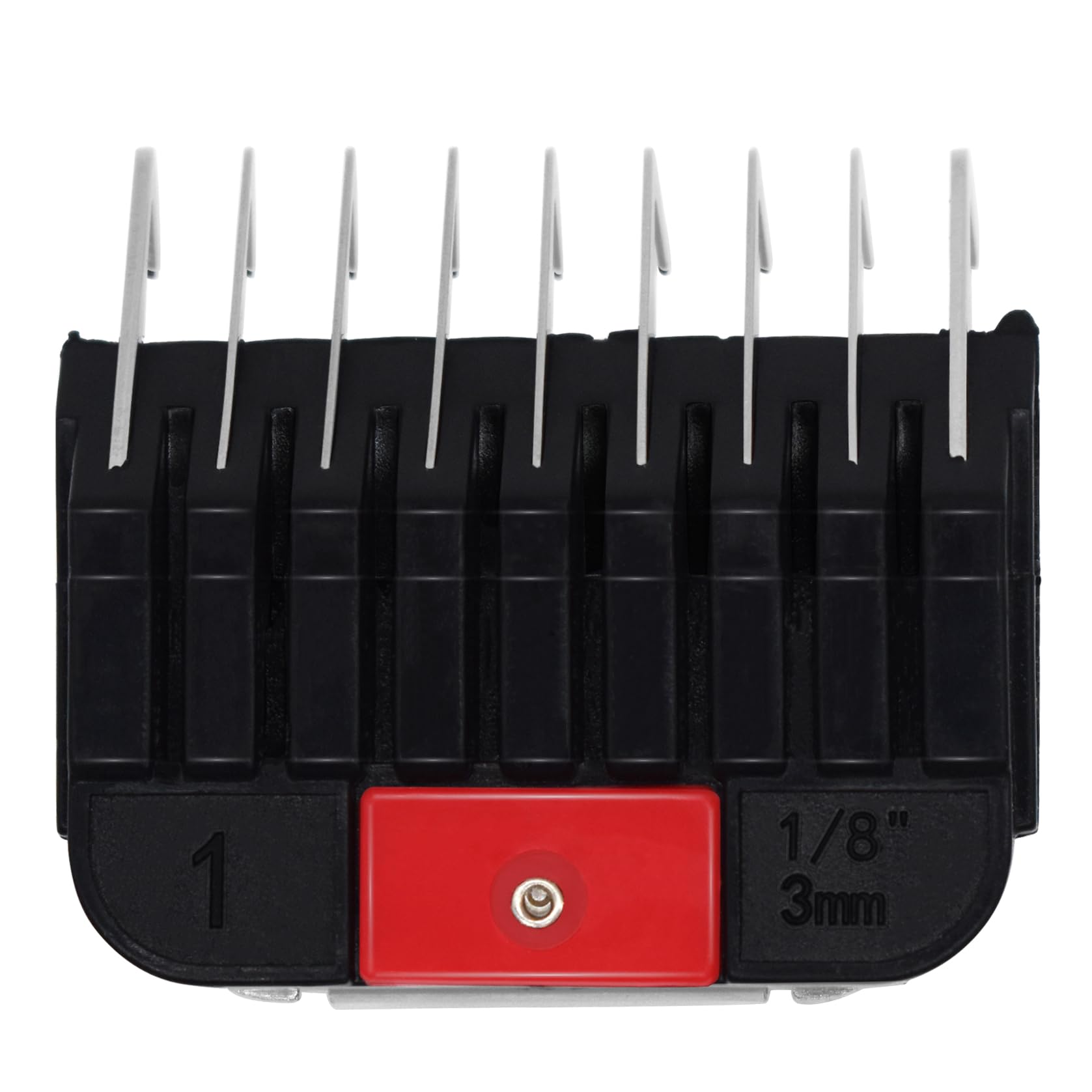 Peignes de protection professionnels en acier inoxydable pour toiletteurs d'animaux de style A5, 0,3 à 2,5 cm, compatibles avec les tondeuses Wahl KM Series Andis AG BG Oster A5 A6 (#2,5 cm)
