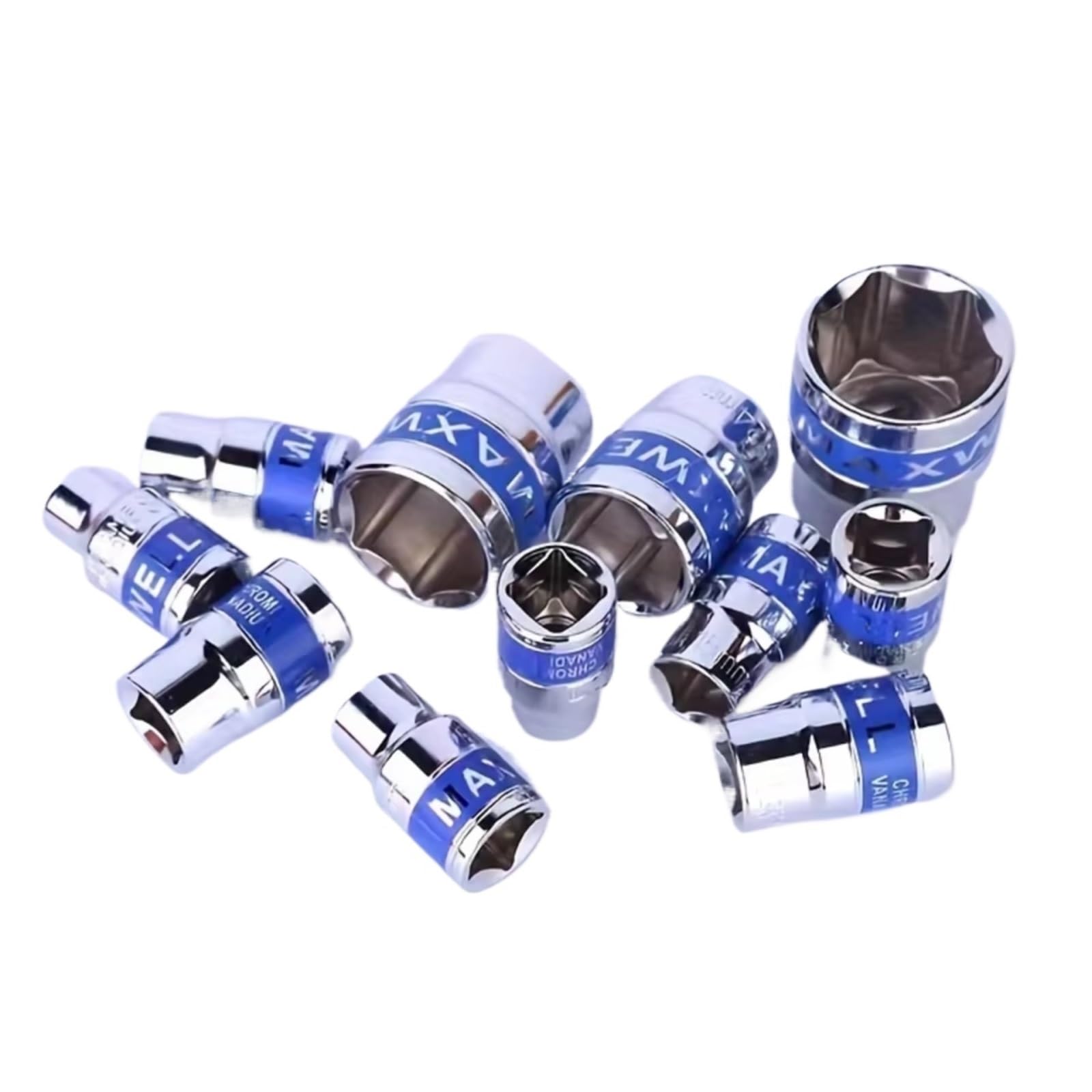 Maletín herramientas multiusos 32 Uds Kits Herramientas Mecánicas Reparación Juego Llaves Trinquete Accionamiento Profundo Y Estándar 1/2" Kit Para El Hogar Y El Coche DIY