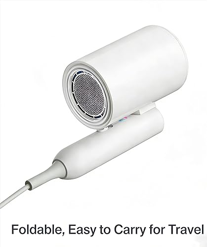 Miniatura 6 de Secador de pelo iónico profesional, diseño plegable con viento súper grande, tecnología de bajo ruido, compacto para viajes y uso doméstico