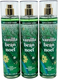 Bath & Body Works Vanilla Bean Noel Fine Fragrance Mist 8oz - Lot of 3