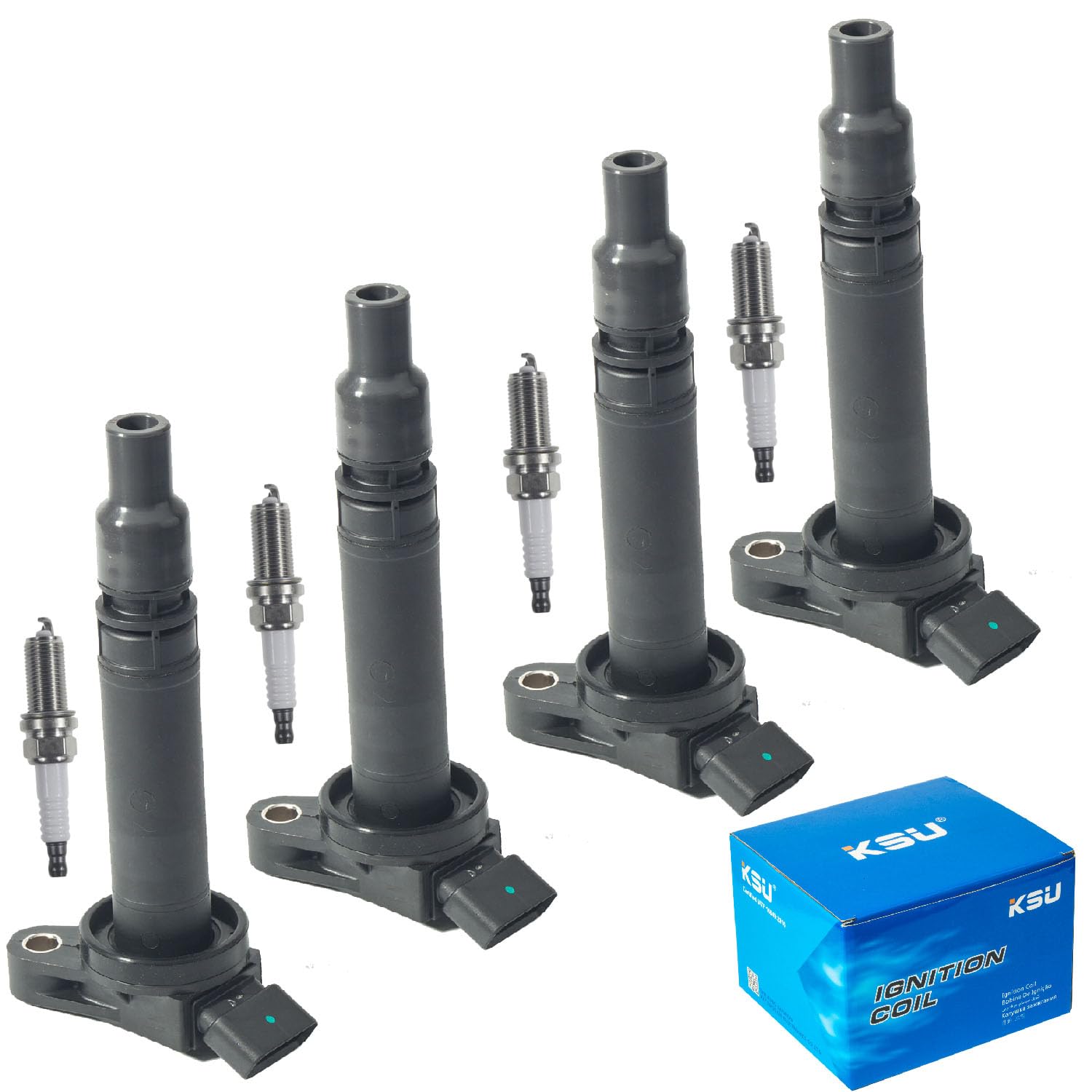 Ignition coil pack with Spark Plug Compatible with Toyota Venza 2.7L L4 2009-2016