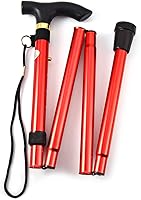 Vista 18 de Bastón plegable de aluminio ligero Comfkey - Bastón de viaje plegable y ajustable con base de goma antideslizante