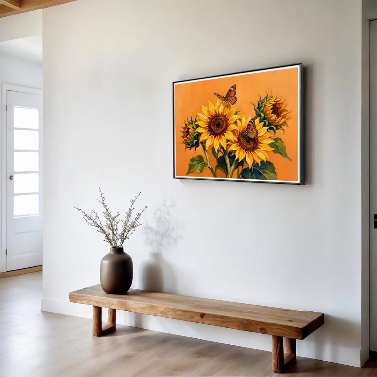 Kwiatowy obraz diamentowy 5D pełny zestaw 95 x 70 cm L-7355