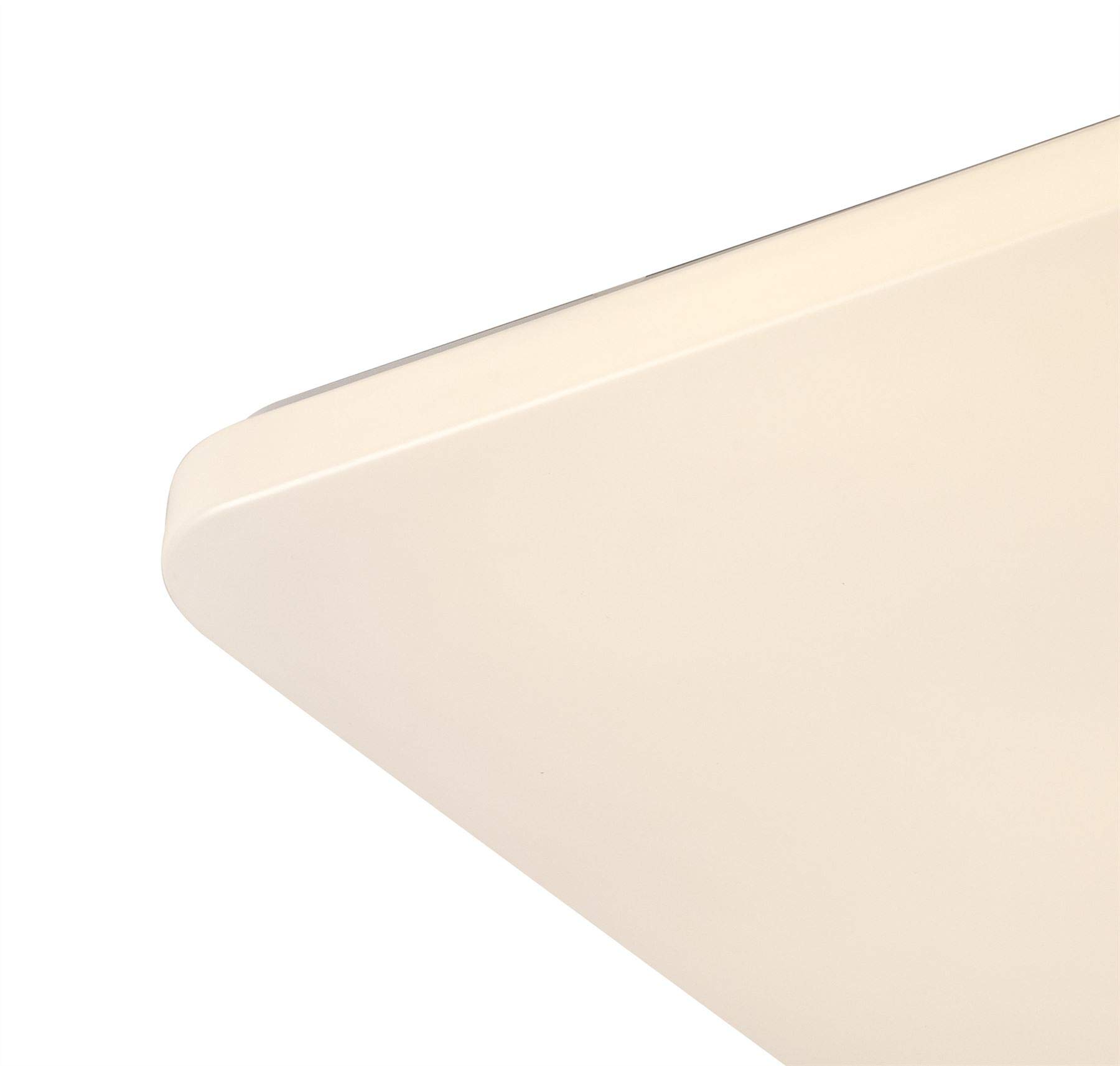 Mantra Iluminación. Modelo QUATRO II. Plafón de techo cuadrado de 40 cm en color blanco. Fuente de luz LED de 45W 3000K 2800lm