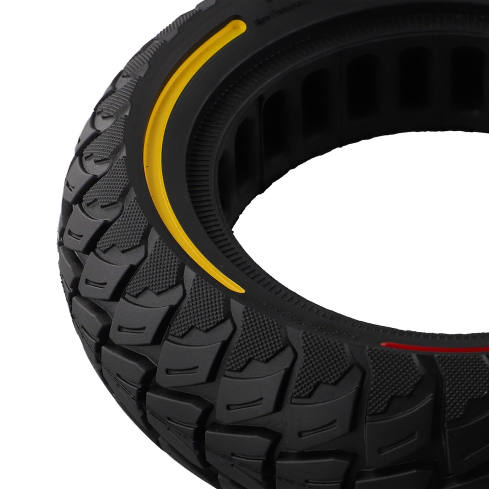 Neumático de Caucho Macizo de 10 Pulgadas, 255 x 80 mm, Repuesto para Patinete eléctrico, no neumático, antipinchazos.