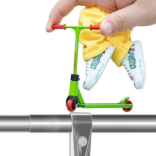 Miniatura 8 de Uwariloy Mini scooter de dedo, juego de scooters de aleación con minicúteres, zapatos de pantalones de dedo, accesorios para tablero de dedos para