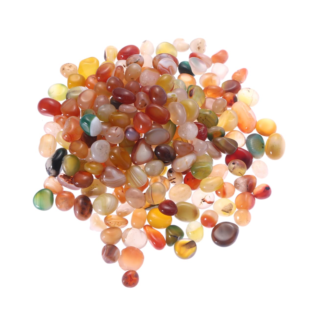 HAPINARY Stone Pebbles 500g Round Fish Tank Stones Aquarium Rock for Plant Substrate