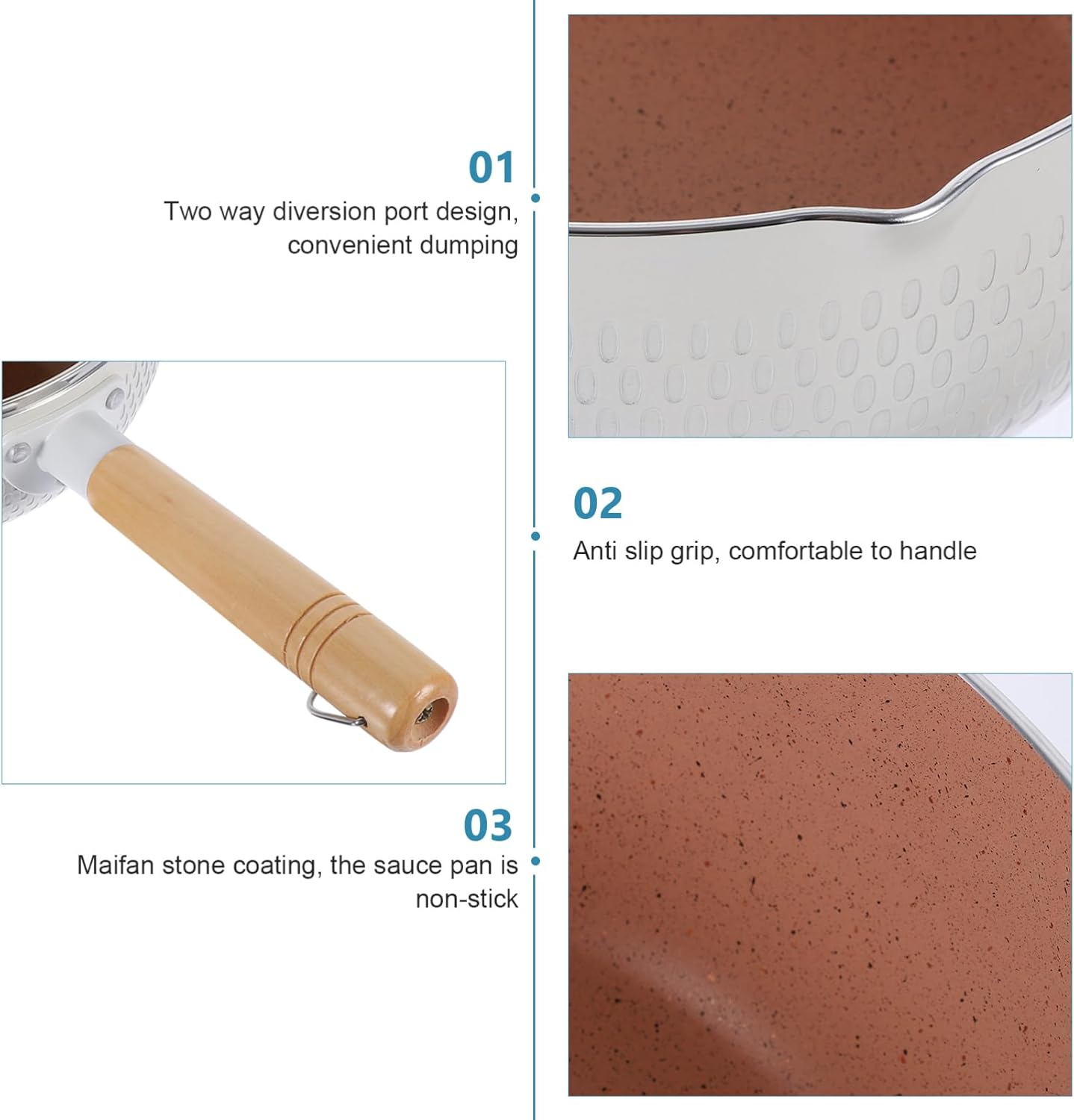 ABOOFAN 1set Maifanshi Snow Frying Pan Nonstick Saucepan Milk Pot Cover Stovetop Cooking Pot Lid Heat-resistant for Kitchen