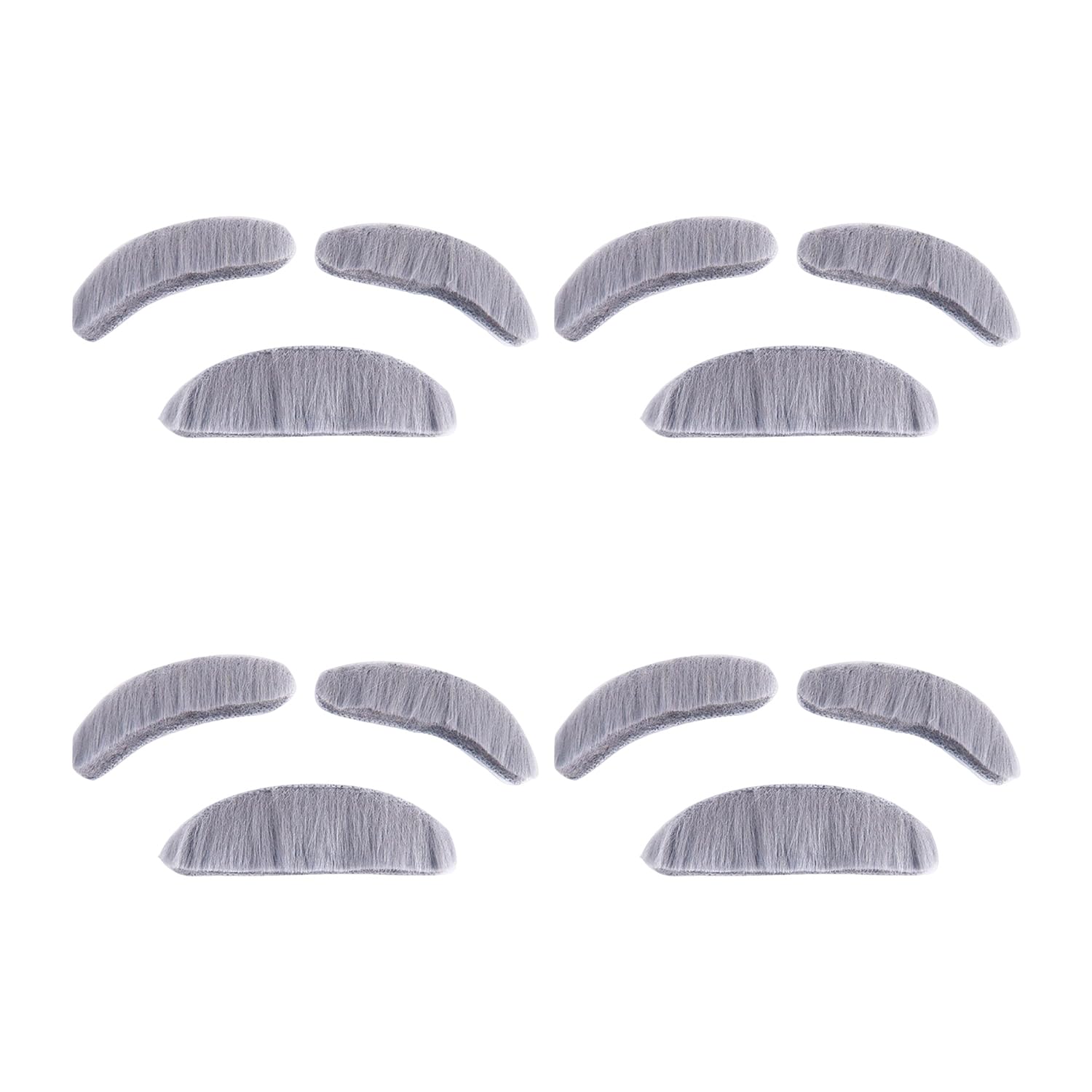 HINFHI 4 Sets Of Simulated Bearded Eyebrows, Photo Props, Costume Party Supplies, Role-Playing Props, And Funny Dress-Up Props.