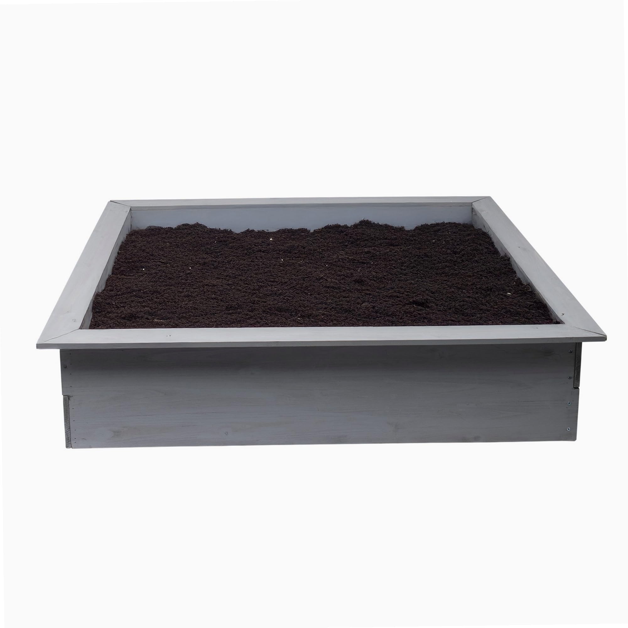 WERKA PRO Carré Potager en Bois - Cultivez Légumes et Herbes Aromatiques - 115 x 115 cm - Hauteur 25 cm - Structure Robuste e